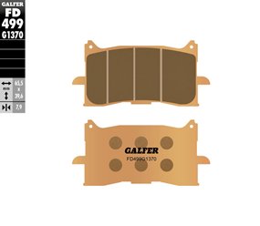 Klocki hamulcowe KH679 spiek metaliczny (złote) street Galfer | FD499G1370