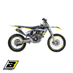 BLACKBIRD KOMPLET NAKLEJEK (OKLEIN) HUSQVARNA FC/TC 2016-2018, TE/FE 2017-2019 DREAM 5 KOLOR NIEBIESKI ŻÓŁTY
