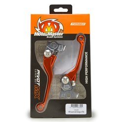 MOTO-MASTER ZESTAW DŹWIGNIA SPRZĘGŁA I HAMULCA (NIEŁAMKI) KUTE KTM/HUSQVARNA/KTM (BREMBO) KOLOR POMARAŃCZOWY