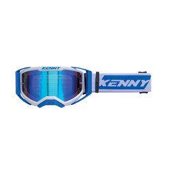 Kenny Racing Gogle Performance EVO 2 Blue Mirror Lens Lustro niebieski/biały | 261-0702011-02