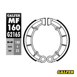 GALFER SZCZĘKI HAMULCOWE TYŁ KAWASAKI KDX 200 1985-1988, KH 500 1976-, KX 125 1984,