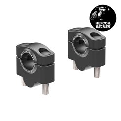 Podwyższenie kierownicy Yamaha Tracer 7 / GT 2021-2026 (25 mm, czarne) Hepco & Becker | 42304568 25 01