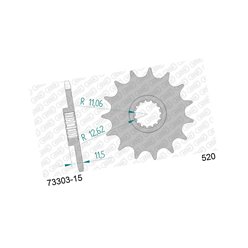 Zębatka przednia 15 KTM LC4 400/600/620/640/690 ŁAŃC. 520 AFAM | 73303-15