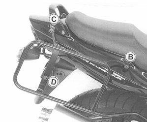 Stelaż kufrów bocznych Suzuki GSF 1200 / S Bandit 2001 - 2005 Hepco Becker | 650322 00 01