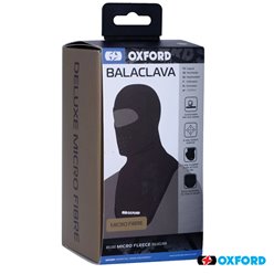 Kominiarka z mikrofibry z dużym otworem czarna uniwersalna Oxford | CA040