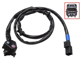 Wyłącznik zapłonu (KILL SWITCH) oraz przełącznik mapy zapłonu Honda CRF 250R/RX, CRF 450R/RX (długość przewodu 89cm) PSYCHIC | MX-01048