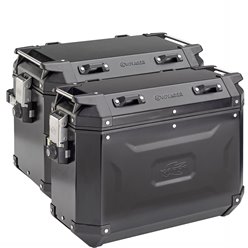 Kufry boczne 37L Prawy i 48L Lewy MONOKEY CAM SIDE KVG48B/KVG37B Voyager aluminiowe czarny anodowany Kappa | KVG4837BPACK2