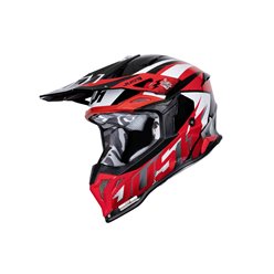 Kask JUST1 J39 REVO red white black XL