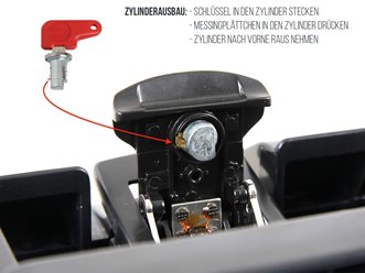 Wkładka bębenkowa z 1 kluczem Hepco Becker