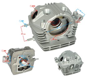 Głowica Barton MZK 250cc Cross DB250