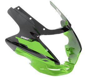 Obudowa reflektora czarno-zielona do motoroweru Barton Sprint 2