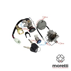 Stacyjka do skutera GY6 139QMB, 139QMA Barton 21 1