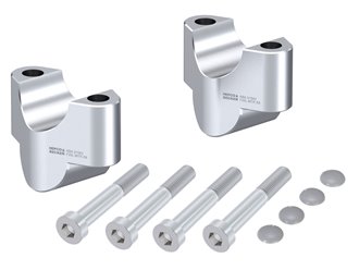 Podwyższenie kierownicy 25 mm srebrne do Husqvarna Norden 901 / Expedit (2022 - )