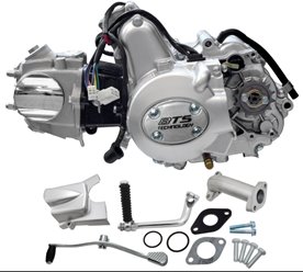 Silnik poziomy 139FMB, 70cc 4T, 4-biegowy manual, srebrny (bez oleju) 139FMB Motorower biegowy