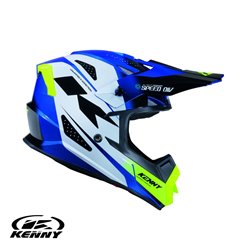 Kask Cross/Enduro Track Dziecięcy Graphic Speed Neon Blue Niebieski/Biały / Żółty M (49-50 cm) Kenny Racing | 261-0304020-5532
