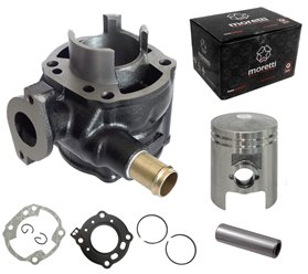Cylinder 50cc 2T Moretti do skutera Katana chłodzonego cieczą, kolor czarny