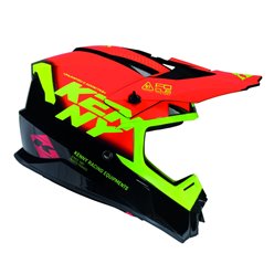 Kask Cross/Enduro Track Graphic Focus Red Czerwony/Czarny / Żółty XL Kenny Racing | 261-0303021-5701