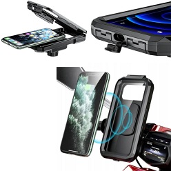 Uchwyt motocyklowy na telefon XL z ładowaniem bezprzewodowym i USB C eXtreme Style