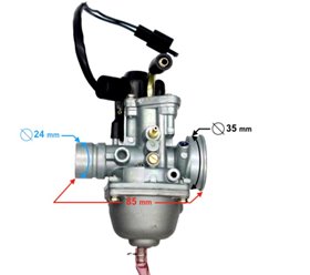 Gaźnik skuter 2T 50-80cc elektryczne ssanie 1E40QMB Aprilia Zipp | 5905220819300