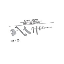 Adapter do zamontowania stelaża bocznego Kappa | KL1121KIT