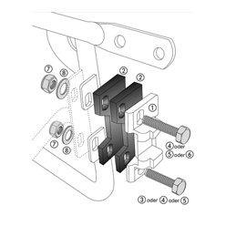 Adapter Blu Standard / Exclusiv Hepco & Becker | 710081