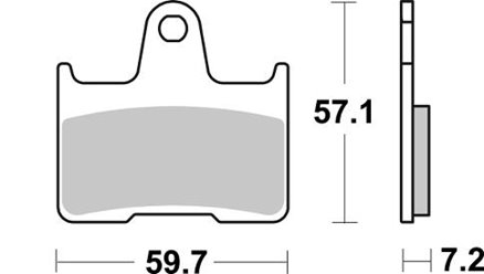 Klocki hamulcowe KH254 STREET EXCEL/RACING SINTER KOLOR ZŁOTY BMW M 1000 RR '21-'23 TYŁ