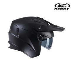 Kask otwarty Jet Miles Solid Matt Black S (55-56 cm) Kenny Racing | 241-0405044-5409