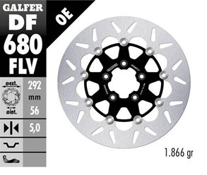 GALFER TARCZA HAMULCOWA PRZÓD HARLEY-DAVIDSON (292X56X5) PŁYWAJĄCA (PATRZ OPIS)