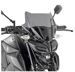 Szyba akcesoryjna Yamaha MT 125, Honda CB 750 Hornet 28x36,5cm przyciemniana bez mocowania Kappa | 2166AK
