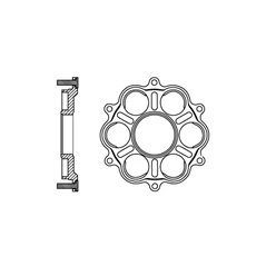 Adapter zębatki tylnej Ducati Panigale/S/R 1199, 1299, Monster 1200 | JTA770B