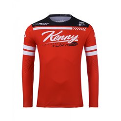 Koszulka Cross/Enduro Kenny Racing Track Dirt Red Czerwony/Biały / Czarny XXL | 251-3403011-5827