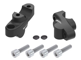 Podwyższenie kierownicy z przesunięciem 30 mm w górę, 21 mm w tył czarne Honda NC 750 X / DCT 2021-2026 Hepco & Becker | 42459530 00 01