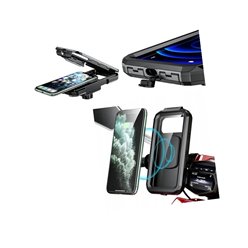Uchwyt motocyklowy na telefon XL z ładowaniem bezprzewodowym i USB C eXtreme Style | WOD000036