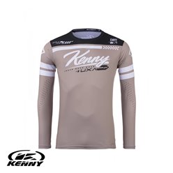 Koszulka Cross/Enduro Kenny Racing Track Dirt DZR Brązowy/Biały/Czarny XXXL | 251-3403011-5989
