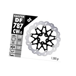 GALFER TARCZA HAMULCOWA PRZÓD KTM 690 DUKE 2012-2016; 890 DUKE 2020-2023; HUSQVARNA 701 SVARTPILEM 2018-2019; VITPILEN 2018-2019 (LAWA) (WAVE FLOATING) (320X52X5MM) | DF787CWI