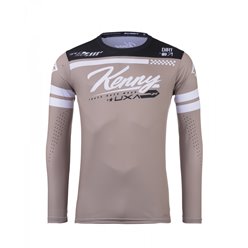 Koszulka Cross/Enduro Kenny Racing Track Dirt DZR Brązowy/Biały/Czarny S | 251-3403011-5489