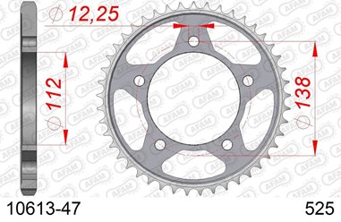 Zębatka tylna 47 Honda XL1000V Varadero ŁAŃC. 525 AFAM | 10613-47