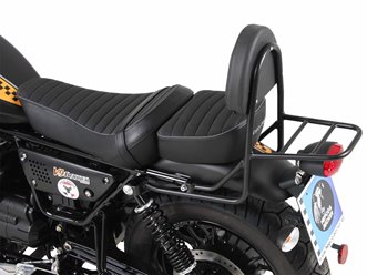 Sissybar z bagażnikiem do Moto Guzzi V 9 Roamer (lange Sitzbank17-