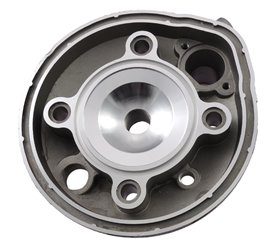 Cylinder i głowica Moretti do motoroweru 2T 80cc AM6 żółte