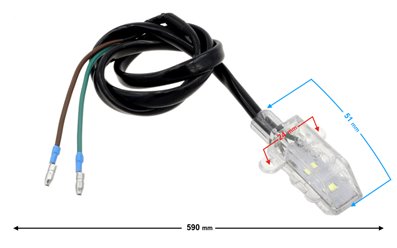 Lampa tablicy rejestracyjnej do motoroweru Barton FR 2 139FMB Euro 4 Motorower biegowy