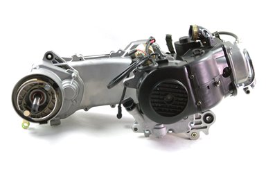 Silnik skuter 50cc 4T GY6 139QMB, 139QMA koło 12 cali pokr. 430mm dł. wałek