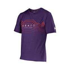 Koszulka rowerowa MTB Trail 1.0 X-FLOW Jersey Velvet kolor fioletowy rozmiar L Leatt | 5024130493