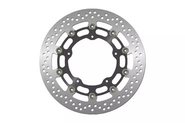 Tarcza hamulcowa przód Yamaha YZF R1, FZ1, R6, V-MAX, MT-10 (320x132x5mm) (5x8,5mm) pływająca (Środek aluminiowy) | NG1058G