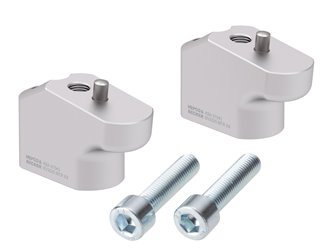 Podwyższenie kierownicy z przesunięciem o 30 mm w górę, 25 mm w tył srebrne Triumph Tiger 900 Rally / GT / Pro 2020 - 2023 Hepco & Becker | 42457605 00 09
