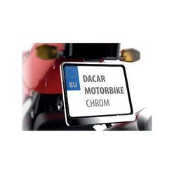 Ramka pod tablicę rejestracyjną Motocykl Chrom BIKETEC | R0194
