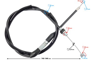Linka gazu do ATV 110