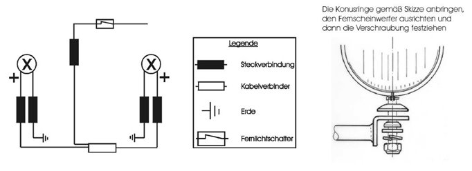 Zestaw lamp bocznych, dodatkowych Kawasaki VN 1600 Classic Tourer 2005-2008 Hepco Becker | 400296 00 02