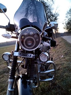 Reflektor LED Homologacja E4 E24 do motocykla / motoroweru | 5905220854820