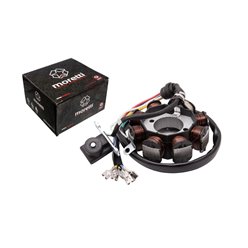 Stator, stojan, iskrownik alternatora uniwersalny do motoroweru 50cc 4T: 8 cewek, 5 przewodów