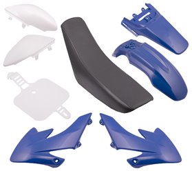 Zestaw plastikowych osłon siedzenia cross 4T 110cc, 125cc